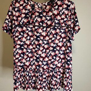 Banana Republic Flower Top Medium